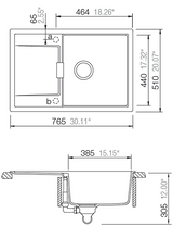 1810 / Schock - MONO D-100 1.0 Bowl Inset Sink SCH-MOND100APOL/2345 - Polaris