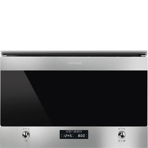 Smeg MP322X1 22 l Built-in Microwave with grill in Stainless steel - Lux Appliances 
