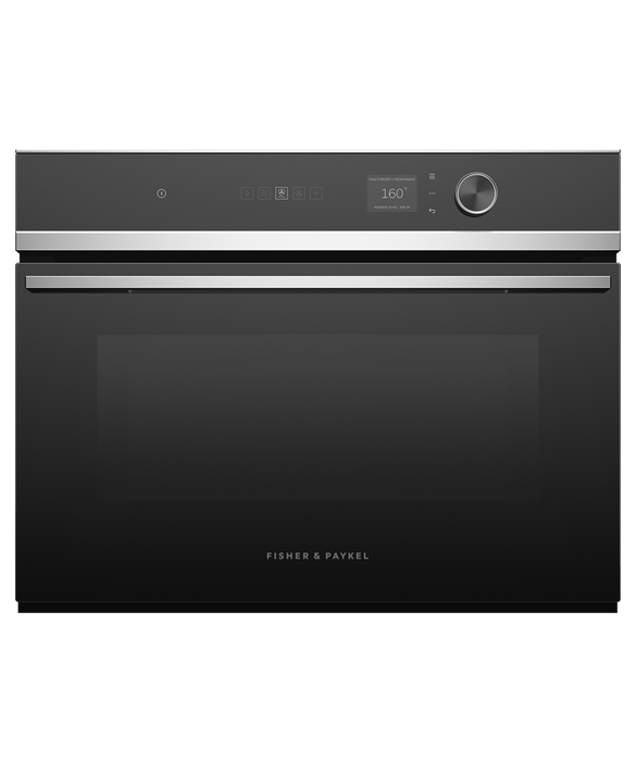 Fisher & Paykel OM60NDLX1 60cm Series 7 Contemporary Compact Combi-Microwave Oven - Stainless Steel