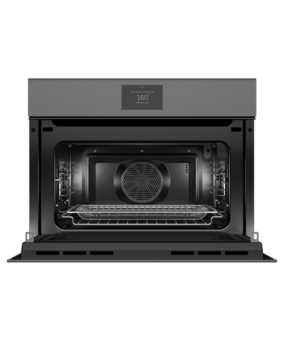 Fisher & Paykel OM60NMTNG1 60cm Series 9 Minimal Handleless Compact Combi-Microwave Oven - Grey
