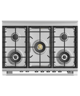 Fisher & Paykel OR90SCG6B1 90cm Series 9 Classic 5 Burner Dual Fuel Pyrolytic Freestanding Cooker - Black