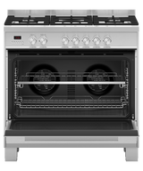 Fisher & Paykel OR90SDG4X1 90cm Series 7 Contemporary Dual Fuel 5 Burner Freestanding Cooker - Stainless Steel