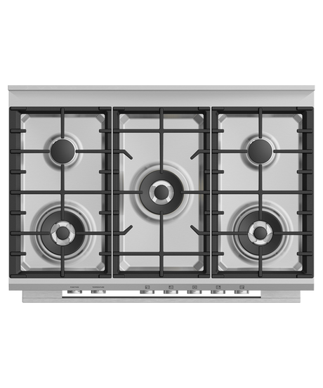Fisher & Paykel OR90SDG4X1 90cm Series 7 Contemporary Dual Fuel 5 Burner Freestanding Cooker - Stainless Steel