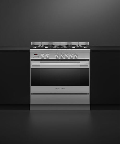 Fisher & Paykel OR90SDG4X1 90cm Series 7 Contemporary Dual Fuel 5 Burner Freestanding Cooker - Stainless Steel