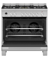Fisher Paykel OR90SDG6X1 90cm Series 9 Contemporary 5 Burner Dual Fuel Pyrolytic Freestanding Cooker - Stainless Steel