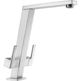 1810 Pendenza Double Lever Mixer Tap - PEN/02/BS - Brushed Steel