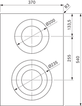 Bora Pro PKC3 40cm  HiLight Professional Ceramic cooktop - Domino Hob