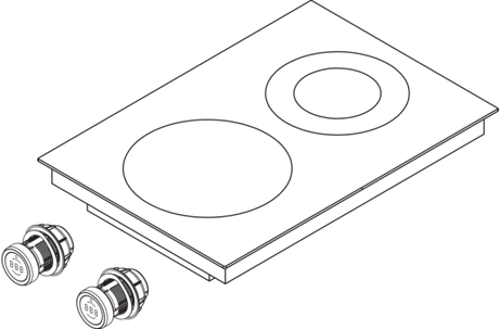 Bora PKCH3 40cm Pro Hyper cooktop 1-ring - 2-ring - Black