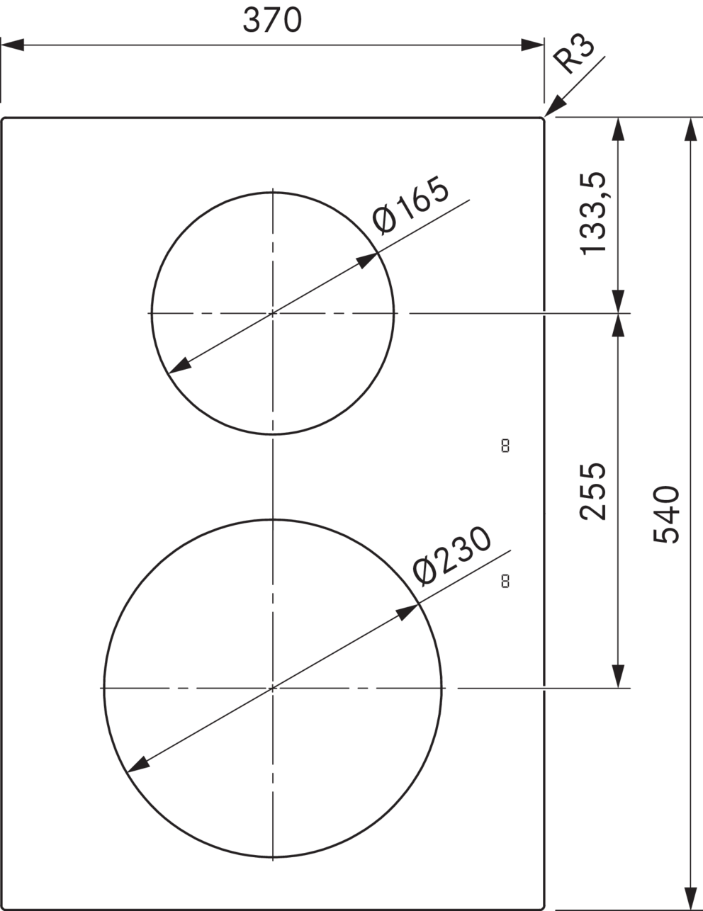 Bora PKI3 40cm Pro induction cooktop - Black