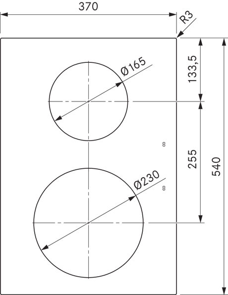 Bora PKI3 40cm Pro induction cooktop - Black
