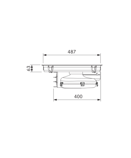 BORA X Pure PUXA2 80cm Wide Black Venting Induction Hob – Externally Ducted