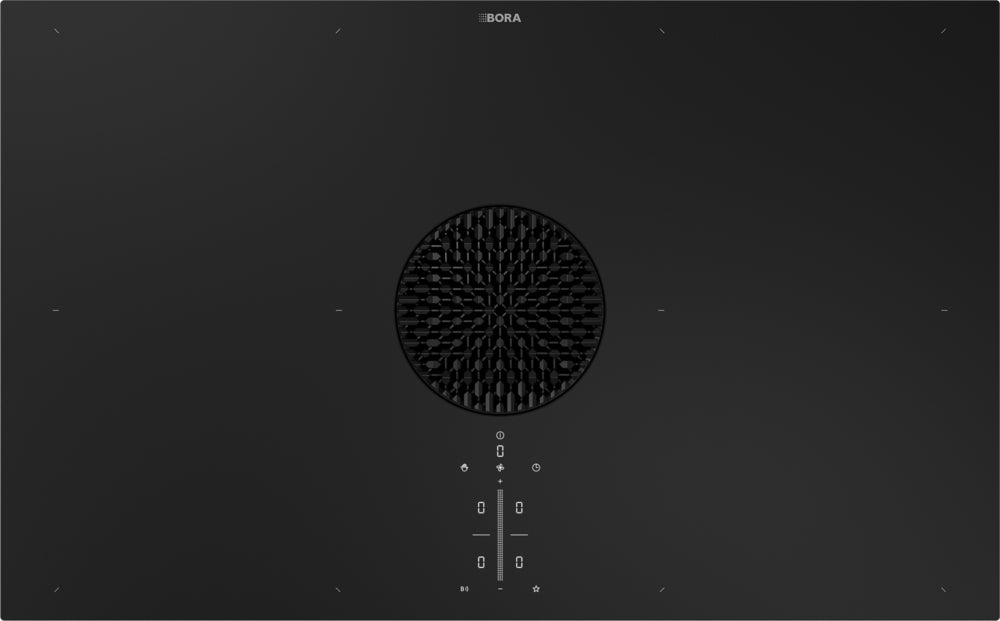 BORA X Pure PUXA2R 80cm Wide Matt Black Venting Induction Hob – Externally Ducted