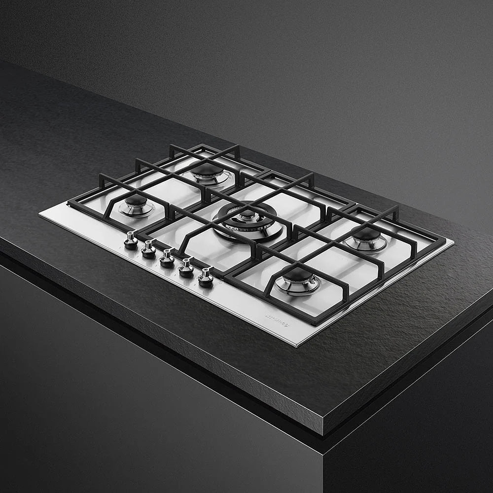 Smeg PX375 73 cm Classic Gas Hob Stainless Steel