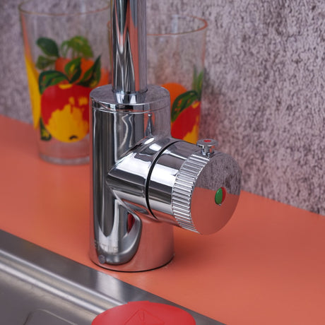 Qettle Q9220 4-in-1 Instant Boiling Water Tap 2 Litre Boiler - Chrome - Round Spout