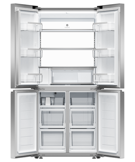 Fisher & Paykel RF500QNUX1 498L Series 7 Quad Door Refrigerator Freezer - Stainless Steel