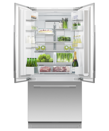Fisher & Paykel RS80A3 80cm Series 7 Integrated French Door Refrigerator - Panel Ready