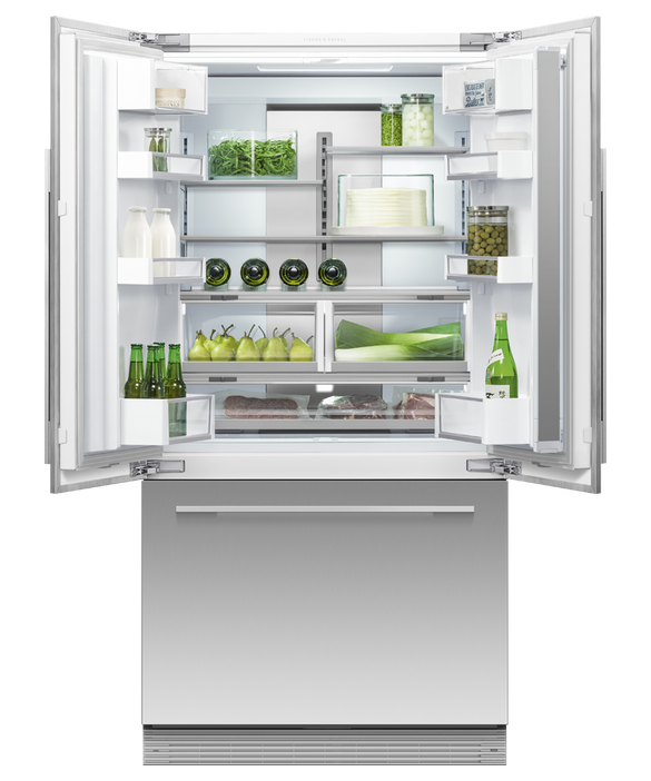 Fisher & Paykel RS90AU3 90cm Series 7 Integrated French Door Refrigerator Freezer - Panel Ready