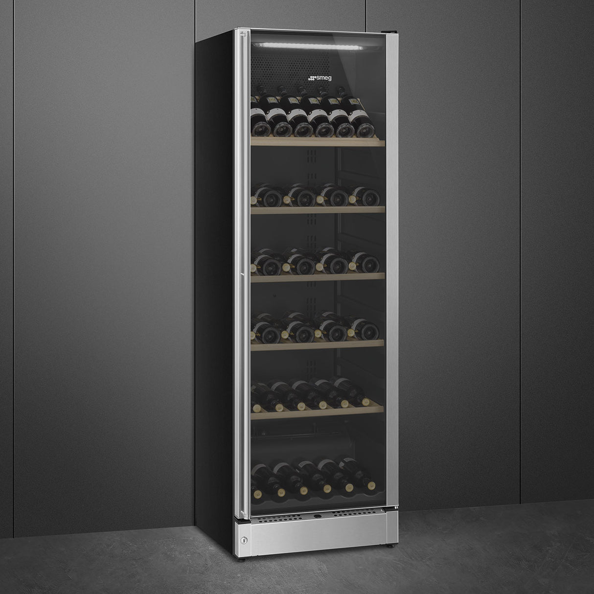 Smeg SCV115G Free standing Classic Wine Cooler Stainless steel
