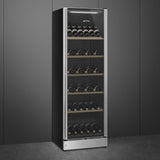 Smeg SCV115G Free standing Classic Wine Cooler Stainless steel