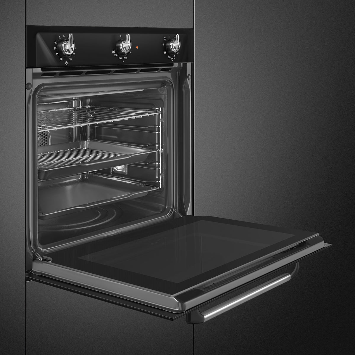 Smeg SF6905N1 Victoria 60cm Built-In Single Oven - Black