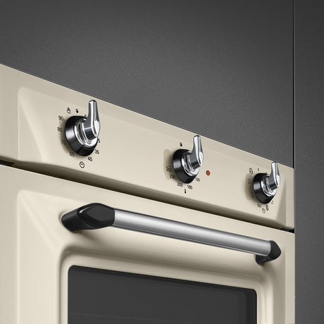 Smeg SF6905P1 Victoria 60cm Built-In Single Oven - Cream