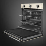 Smeg SF6905P1 Victoria 60cm Built-In Single Oven - Cream