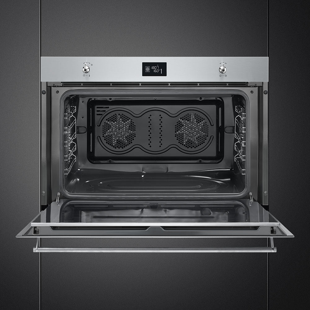 Smeg Classic SF9390X1 115L Built-In Electric Single Oven - Stainless Steel - A+ Rated