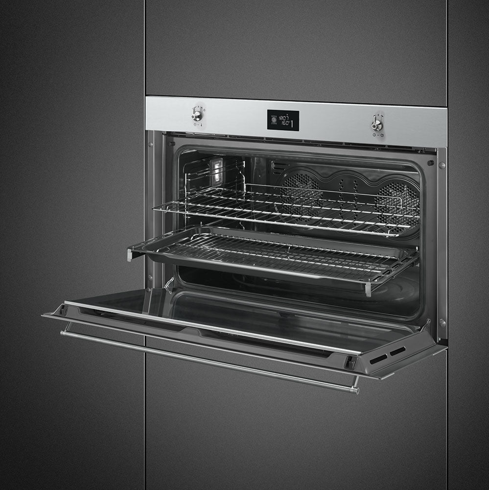 Smeg Classic SF9390X1 115L Built-In Electric Single Oven - Stainless Steel - A+ Rated