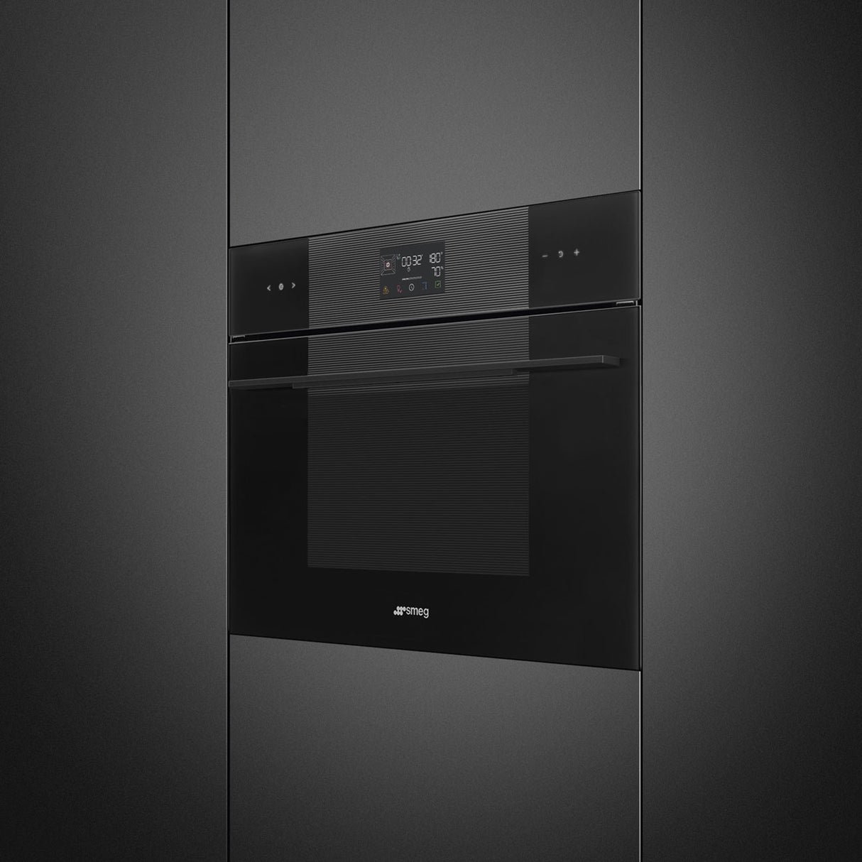 Smeg SO4102S3B3 Linea 45cm Compact Steam100 Oven - Black