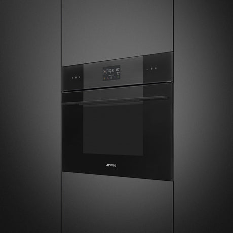 Smeg SO4102S3B3 Linea 45cm Compact Steam100 Oven - Black