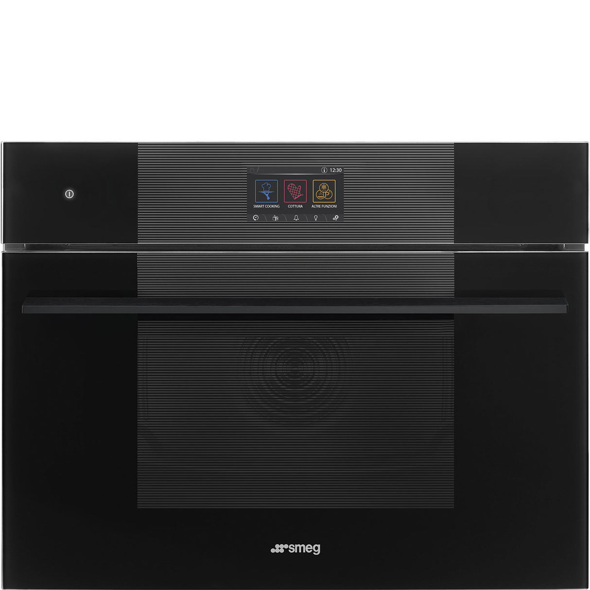 Smeg SO4104M2PB3  Linea 45cm Compact Built-In Oven & Speedwave Microwave, Black