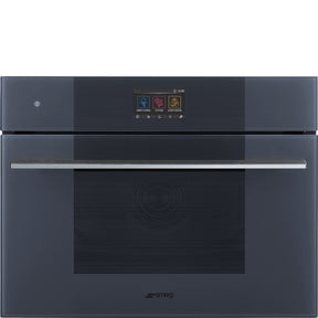Smeg SO4104S4PG Linea 45 Compact Steam100 Pro Oven, Neptune Grey - Lux Appliances 
