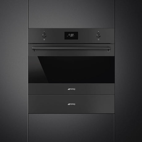 Smeg SO4301M0N Classic 45cm Compact Microwave with grill - Matte Black