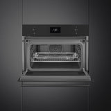 Smeg Classic SO4301M1N Built-In Combi Microwave - Matte Black