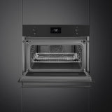 Smeg SO4301M1N Classic 45cm Compact Microwave with grill - Matte Black