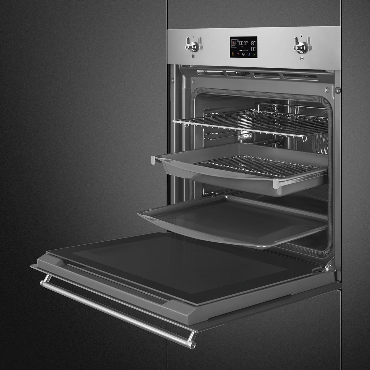 Smeg SOP6302S2PX Classic 60cm Built-In SteamOne Single Oven - Stainless steel