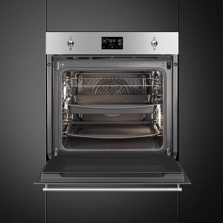 Smeg SOP6302S2PX Classic 60cm Built-In SteamOne Single Oven - Stainless steel