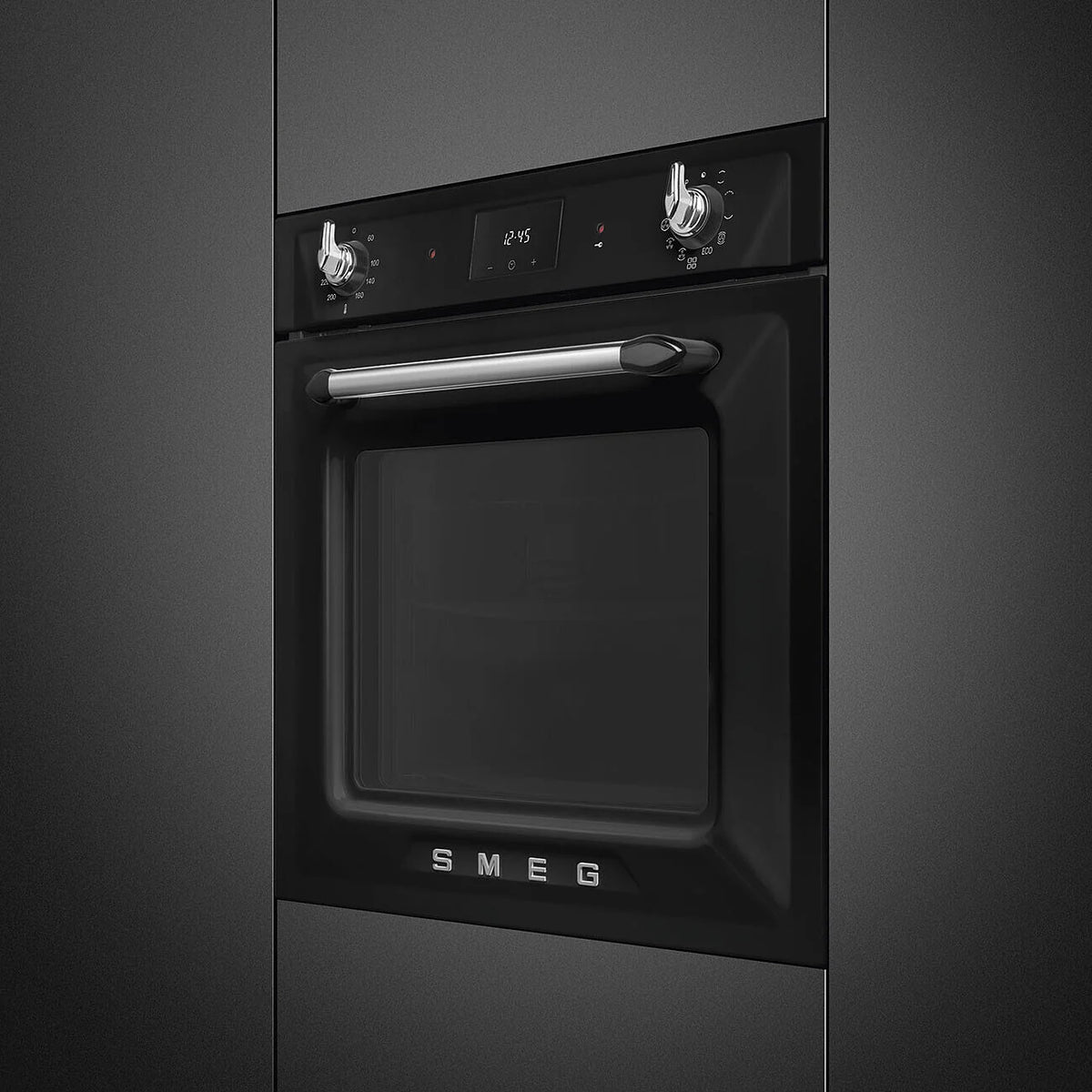 Smeg SOP6900TN Victoria 60cm Built-In Pyrolytic Single Oven - Black