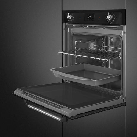 Smeg SOP6900TN Victoria 60cm Built-In Pyrolytic Single Oven - Black