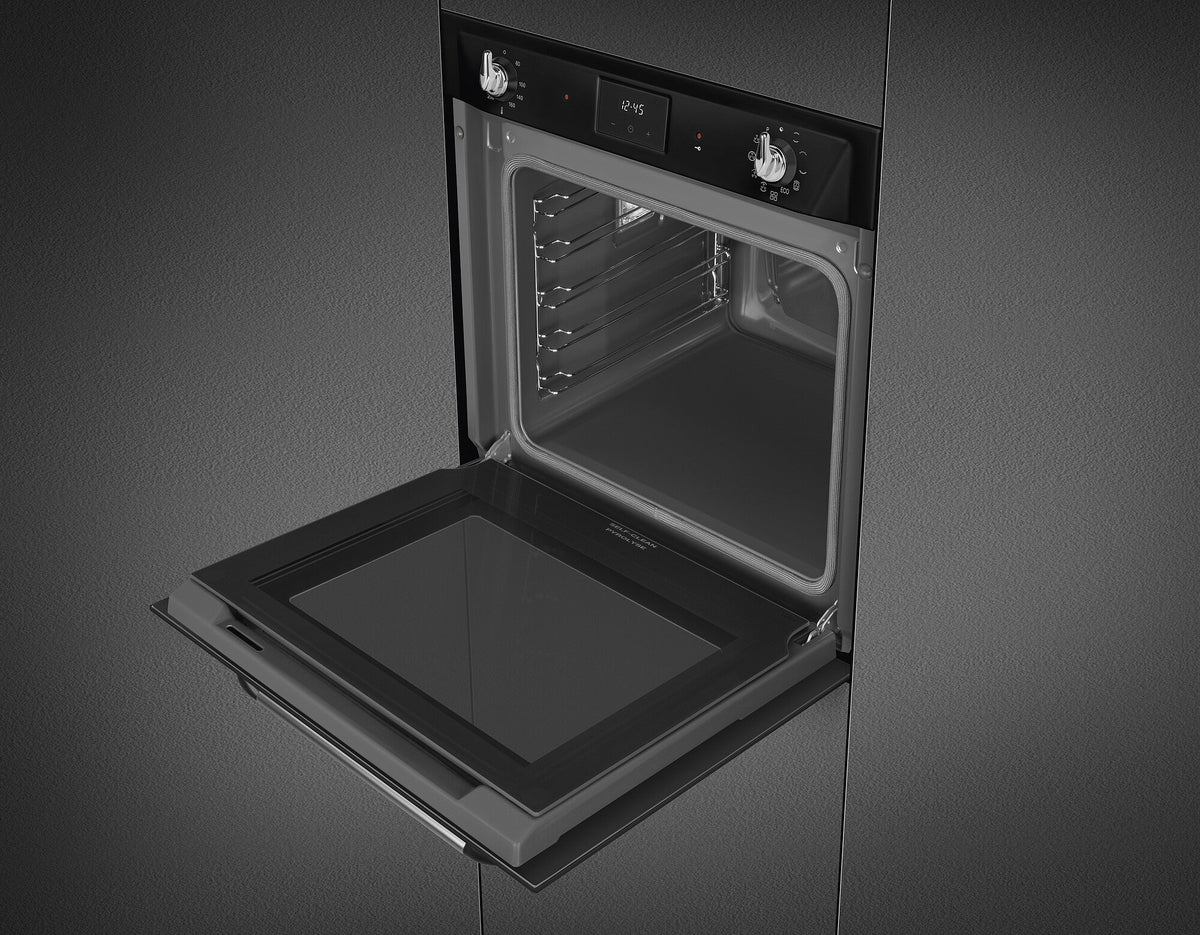Smeg SOP6900TN Victoria 60cm Built-In Pyrolytic Single Oven - Black