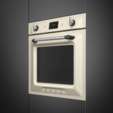 Smeg SOP6900TP Victoria 60cm Built-In Pyrolytic Single Oven - Cream