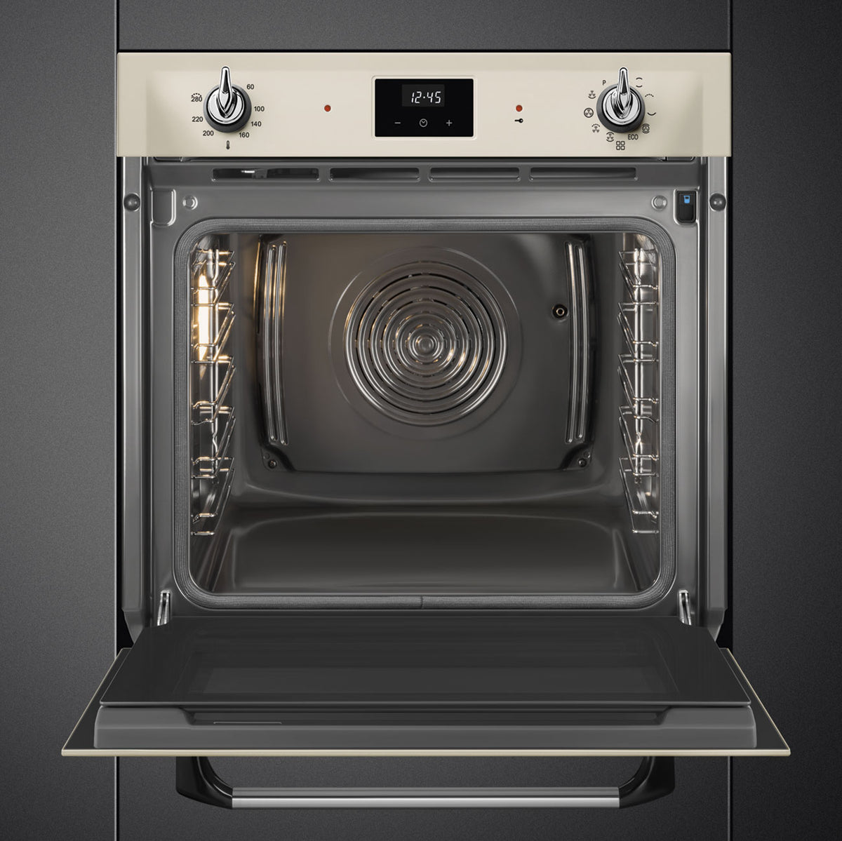 Smeg SOP6900TP Victoria 60cm Built-In Pyrolytic Single Oven - Cream