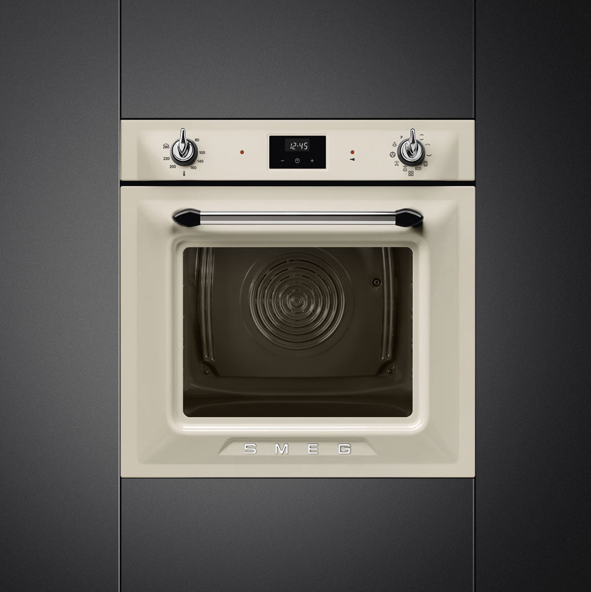 Smeg SOP6900TP Victoria 60cm Built-In Pyrolytic Single Oven - Cream