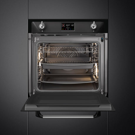 Smeg SOP6902S2PN Victoria 60cm Built-In SteamOne Single Oven - Black
