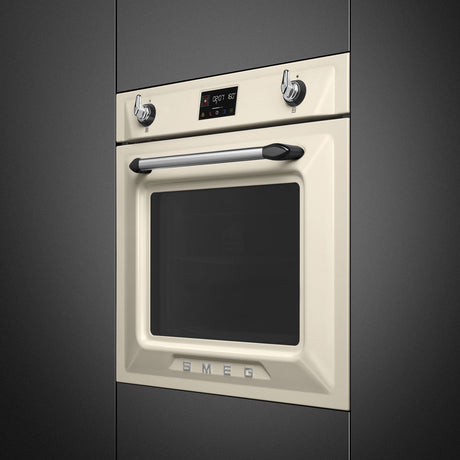 Smeg SOP6902S2PP Victoria 60cm Built-In SteamOne Single Oven - Cream