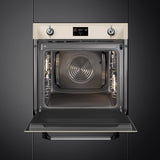 Smeg SOP6902S2PP Victoria 60cm Built-In SteamOne Single Oven - Cream