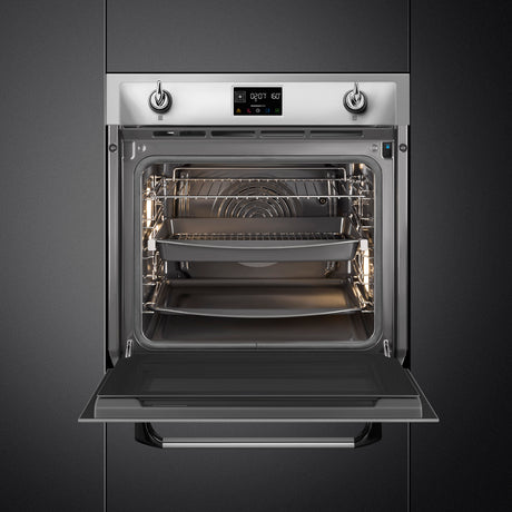 Smeg SOP6902S2PX Victoria 60cm Built-In SteamOne Single Oven - Stainless steel