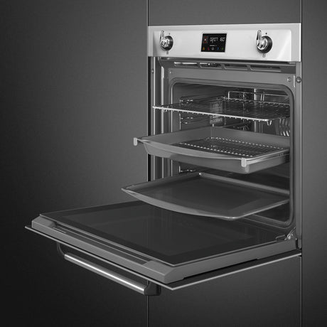 Smeg SOP6902S2PX Victoria 60cm Built-In SteamOne Single Oven - Stainless steel