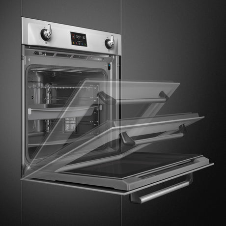 Smeg SOP6902S2PX Victoria 60cm Built-In SteamOne Single Oven - Stainless steel