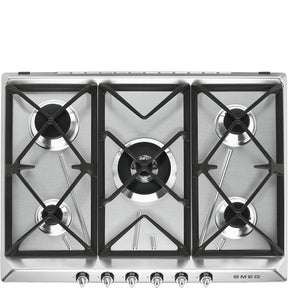 Smeg SR975XGH 70/75 cm Victoria Gas Hob Stainless steel - Lux Appliances 
